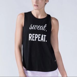 🏃🏼‍♀️Glyder sweat repeat black tank